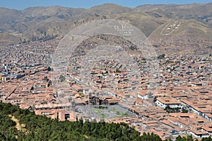 Peru - Aerial view of Cuzco