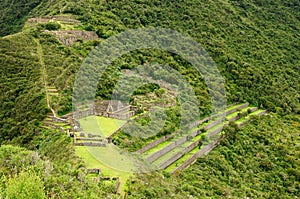 Peru, Choquequirao riuns photo