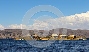 Peru - Islas de los Uros in the Peruvian part of Lake Titicaca