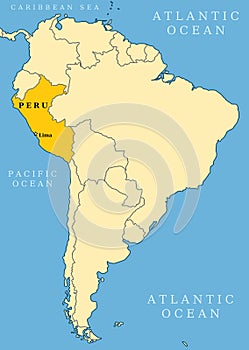 Peru locator map