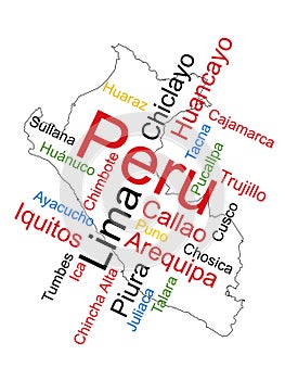 Peru Map and Cities