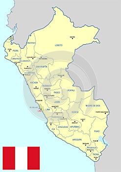 Peru map - cdr format photo