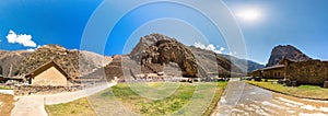 Peru, Ollantaytambo-Inca ruins of Sacred Valley in Andes mountains,South America.