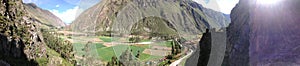 Peru panorama sacred valley photo