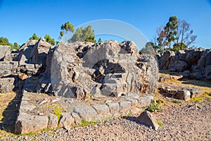 Peru, Qenko, located at Archaeological Park of Saqsaywaman.South America.