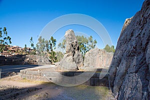 Peru, Qenko, located at Archaeological Park of Saqsaywaman.South America