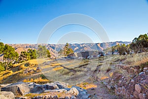 Peru, Qenko, located at Archaeological Park of Saqsaywaman.South America.