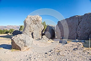 Peru, Qenko, located at Archaeological Park of Saqsaywaman.South America