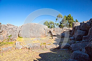 Peru, Qenko, located at Archaeological Park of Saqsaywaman.South America.This archeological site - Inca ruins photo