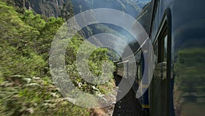 Peru rail journey from machu picchu to ollantaytambo