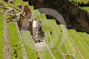 Peru, Sacred Valley, Ollantaytambo Inca fortress photo