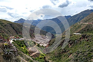 Peru, Salinas de Maras, Pre Inca traditional salt mine (salinas