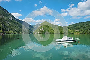 Perucac Lake View In Tara National Park, Serbia