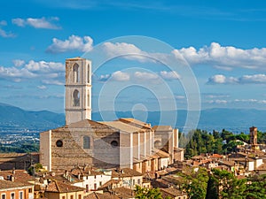 Perugia historic center skyline