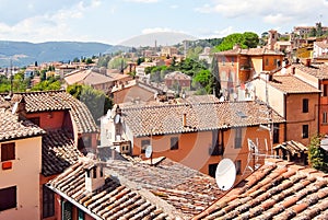 Perugia, Italy. View of Perugia skyline