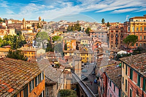 Perugia, Italy Old Town Skyline