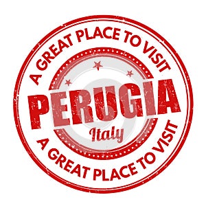 Perugia sign or stamp photo