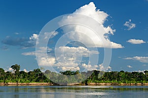 Peruvian Amazonas, Amazon river landscape photo