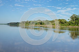 Peruvian Amazonas, Amazon river landscape photo