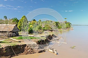 Peruvian Amazonas, Indian settlement photo