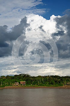 Peruvian Amazonas, Maranon river landscape