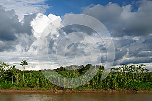 Peruvian Amazonas, Maranon river landscape