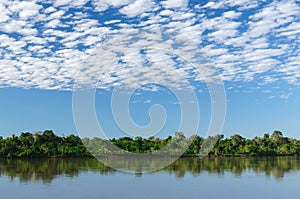 Peruvian Amazonas, Maranon river landscape