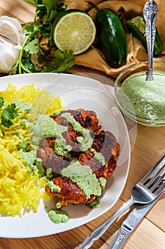 Peruvian Chicken Green Sauce photo