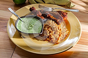 Peruvian Chicken Green Sauce photo