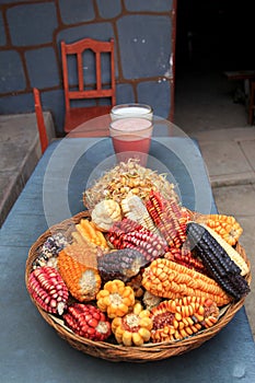 Peruvian corn and chicha