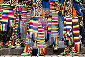 Peruvian dancers at the parade in Cusco. photo