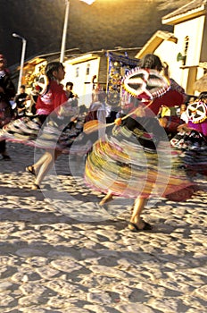 Peruvian dancers- Sacred Valley, Peru photo