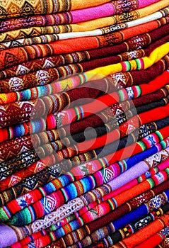 Peruvian fabric background