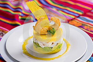 Peruvian food: Causa, comida peruana photo