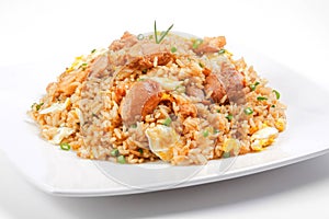 Peruvian food or peruvian fried rice photo