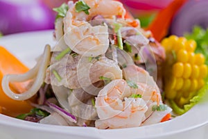 Peruvian food: Fish ceviche