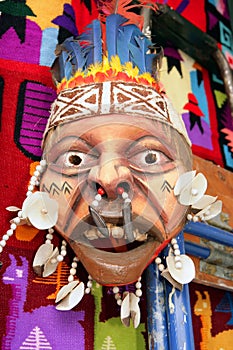 Peruvian Mask and Quilt photo