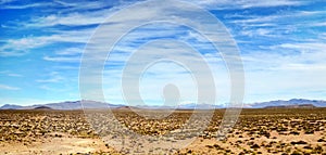 Peruvian Nasca desert panorama