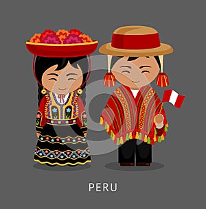 Peruvian in national dress. photo