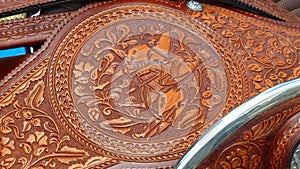 Peruvian Paso style leather saddle