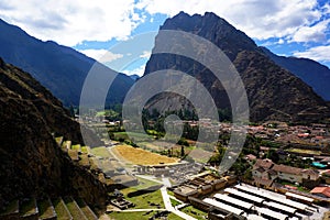 Peruvian town of Ollantaytambo