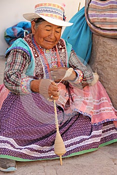 A Peruvian Woman in the Colca Canyon