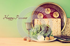 Pesah celebration concept & x28;jewish Passover holiday& x29;