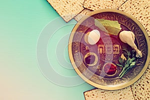 Pesah celebration concept & x28;jewish Passover holiday& x29;