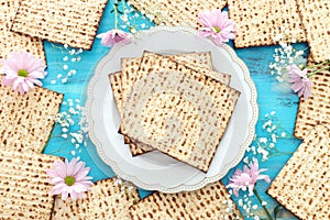 Pesah celebration concept jewish Passover holiday.