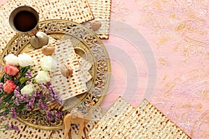 Pesah celebration concept jewish Passover holiday