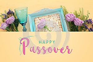 Pesah celebration concept jewish Passover holiday