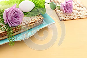 Pesah celebration concept jewish Passover holiday