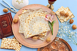 Pesah celebration concept & x28;jewish Passover holiday& x29;