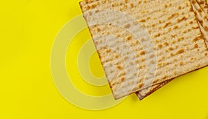 Pesah holiday celebration, matza unleavened kosher bread